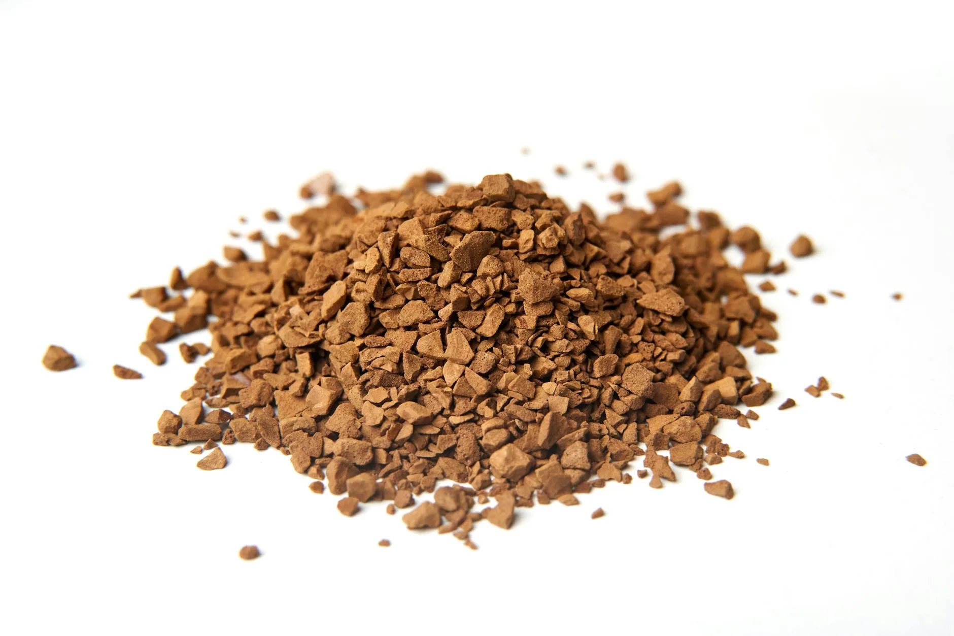 Close-up of coarsely ground coffee for French press brewing