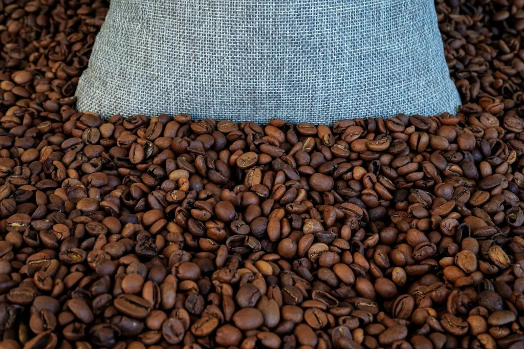 Freshly roasted speciality coffee beans