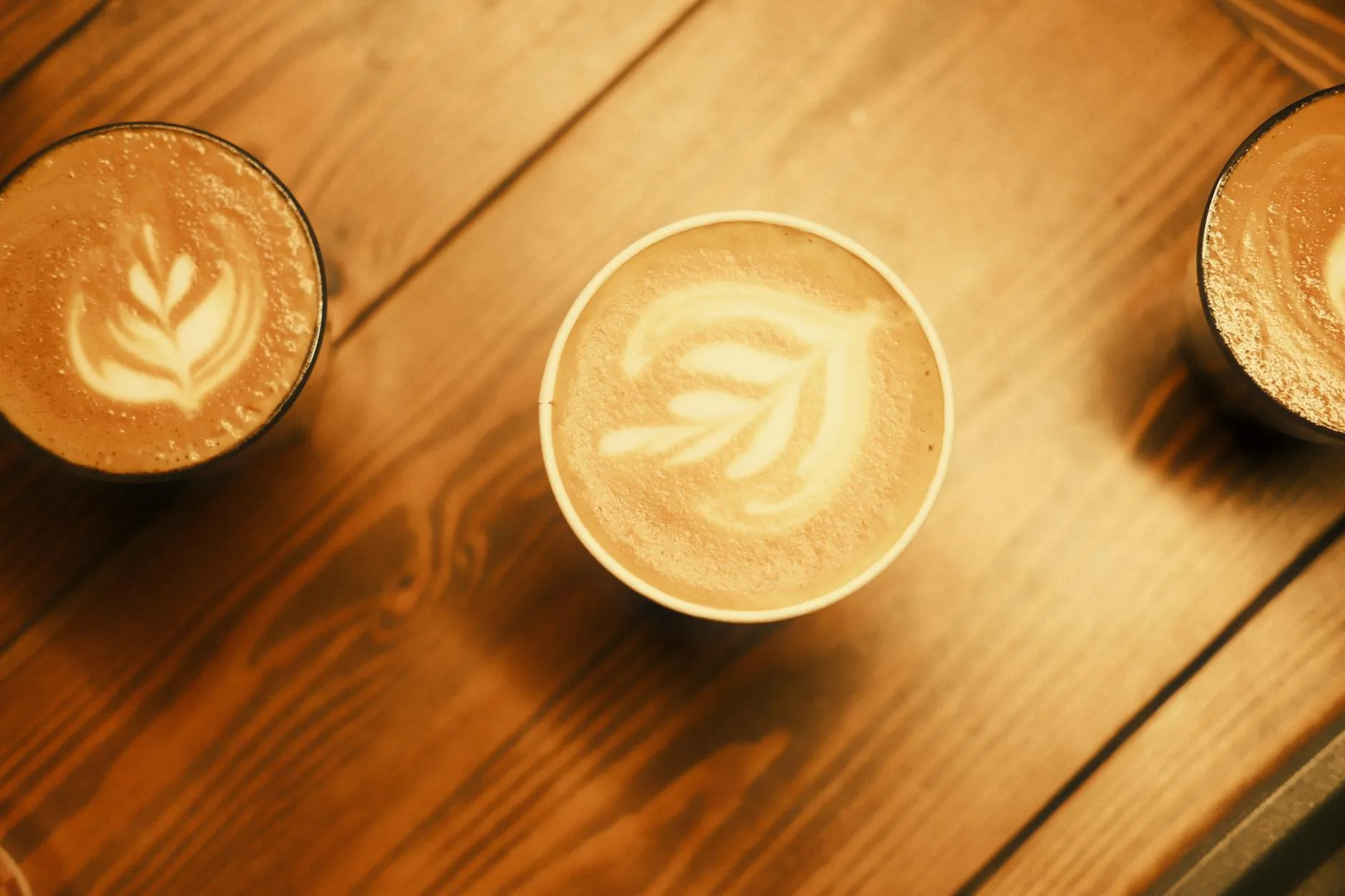 Cup of speciality coffee with latte art