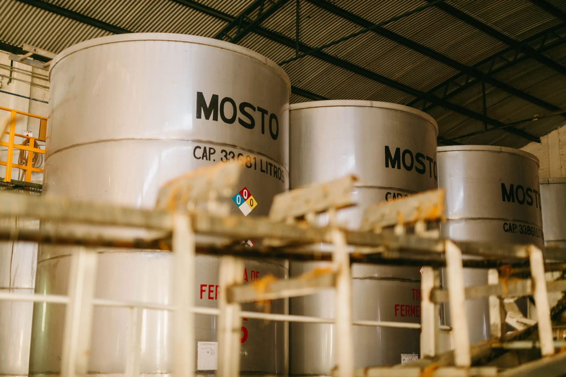 Washed coffee processing with clean beans ready for drying